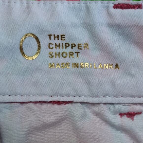 Lilly Pulitzer The Chipper Short Pink Green 100% Cotton Size 0 Summer Vacation - Picture 5 of 10